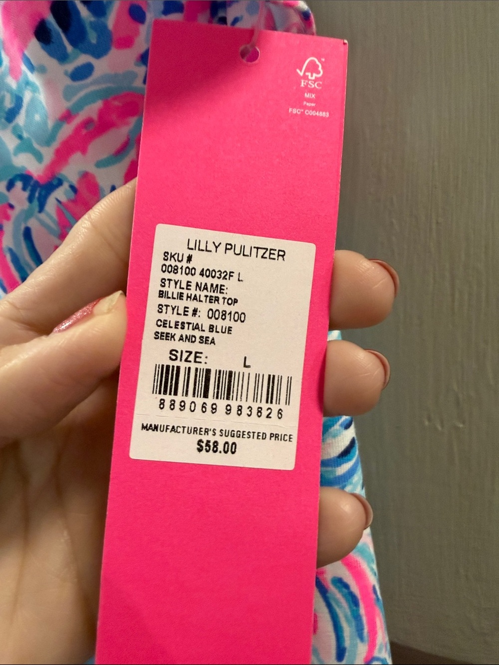 Lilly Pulitzer Billie Halter top NWT - Picture 2 of 4